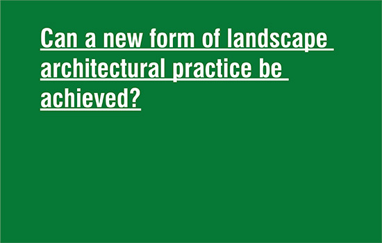 landscape architectural practice